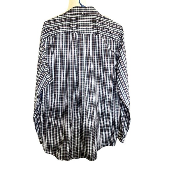 Duluth Trading Wrinkle Fighter Plaid Button Trim Fit Shirt Cotton Mens L EUC - Picture 3 of 7
